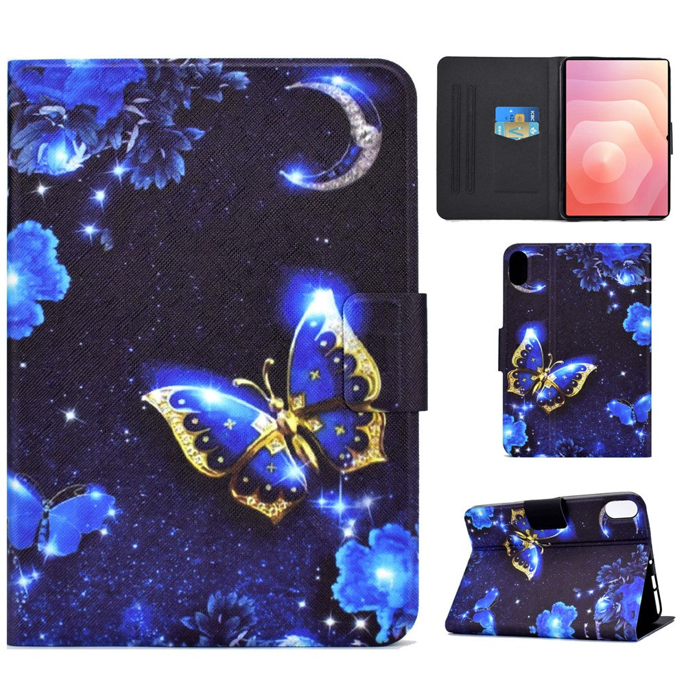 For Samsung Galaxy Tab S11 Case Stand Pattern Printed Leather Cover