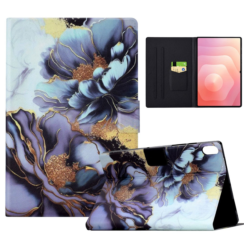 For Samsung Galaxy Tab S11 Case Stand Pattern Printed Leather Cover