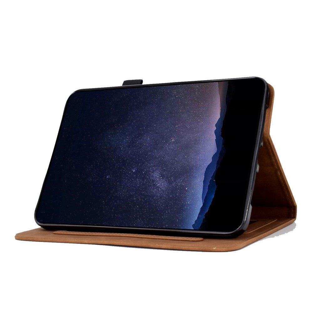 For Samsung Galaxy Tab S11 Case Flower Butterfly Imprinted Card Slots Leather Cover