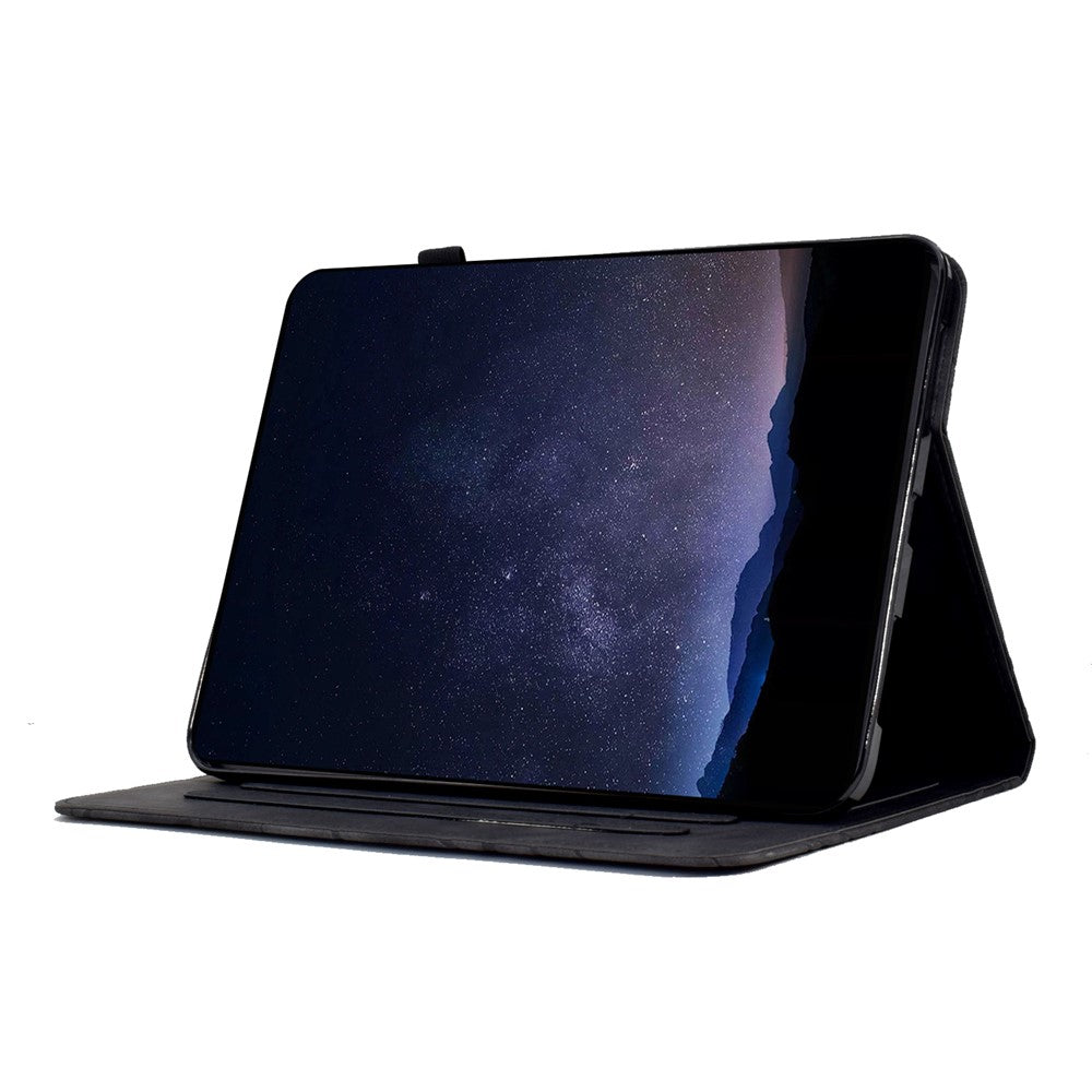 For Samsung Galaxy Tab S11 Leather Case Tree Pattern Card Slots Stand Cover