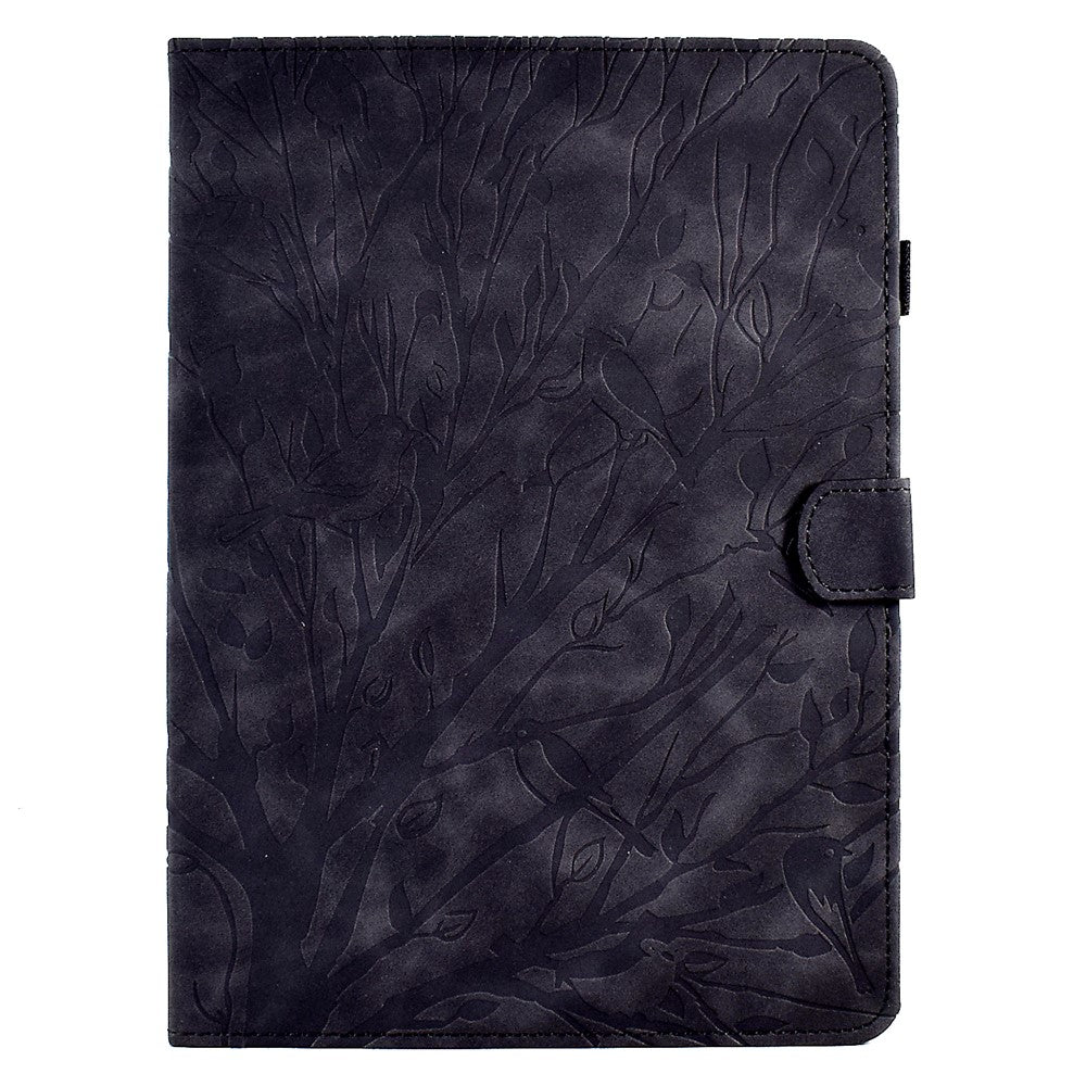For Samsung Galaxy Tab S11 Leather Case Tree Pattern Card Slots Stand Cover