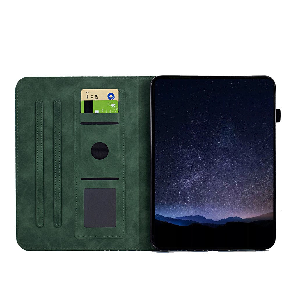 For Samsung Galaxy Tab S11 Case Card Slots Stand Rhombus Auto Wake / Sleep Leather Cover