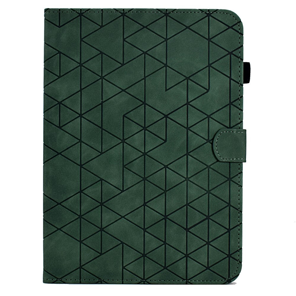 For Samsung Galaxy Tab S11 Case Card Slots Stand Rhombus Auto Wake / Sleep Leather Cover