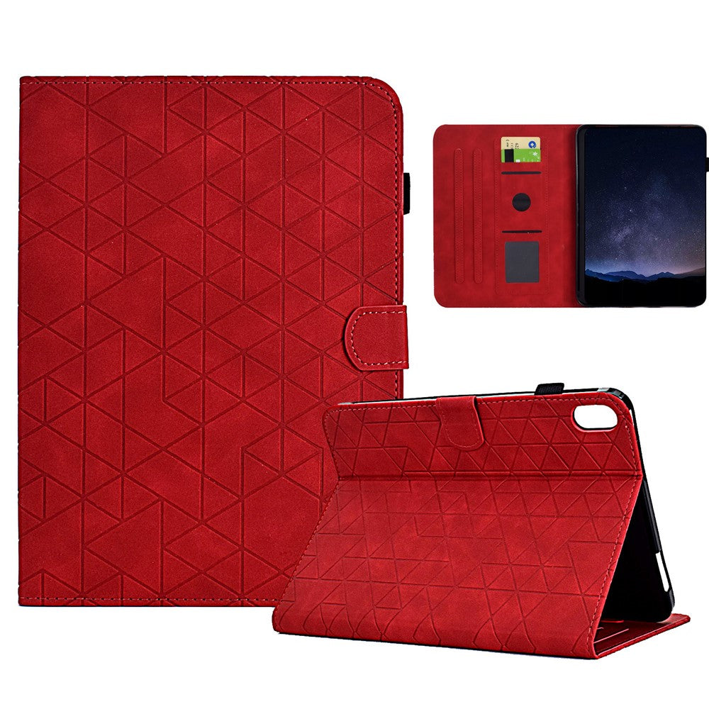 For Samsung Galaxy Tab S11 Case Card Slots Stand Rhombus Auto Wake / Sleep Leather Cover