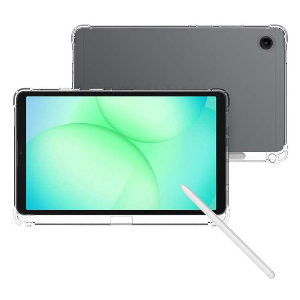 For Samsung Galaxy Tab A11 Case Reinforced Four Corner Anti-Drop Clear TPU Tablet Cover with Pen Slot