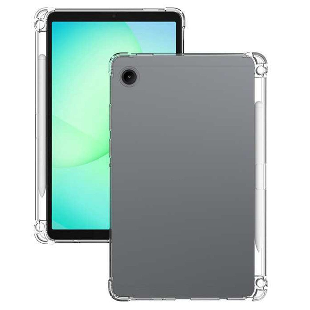 For Samsung Galaxy Tab A11 Case Reinforced Four Corner Anti-Drop Clear TPU Tablet Cover with Pen Slot
