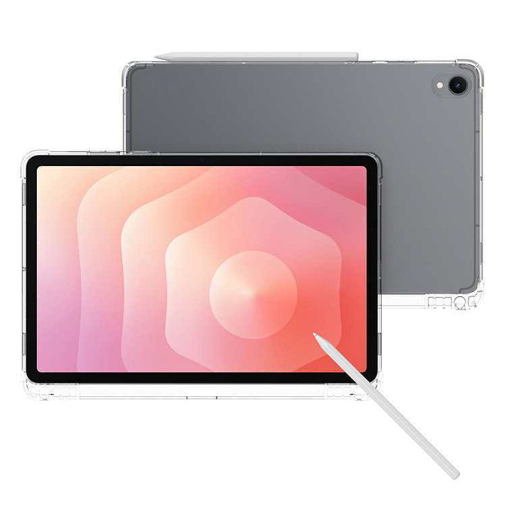 For Samsung Galaxy Tab S11 Case Reinforced Four Corner Anti-Drop Clear TPU Tablet Cover with Pen Slot