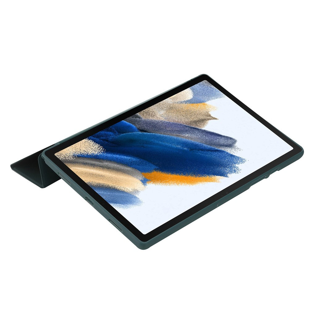 For Samsung Galaxy Tab A11+ Case PU Leather+Silicone Origami Stand Protective Cover