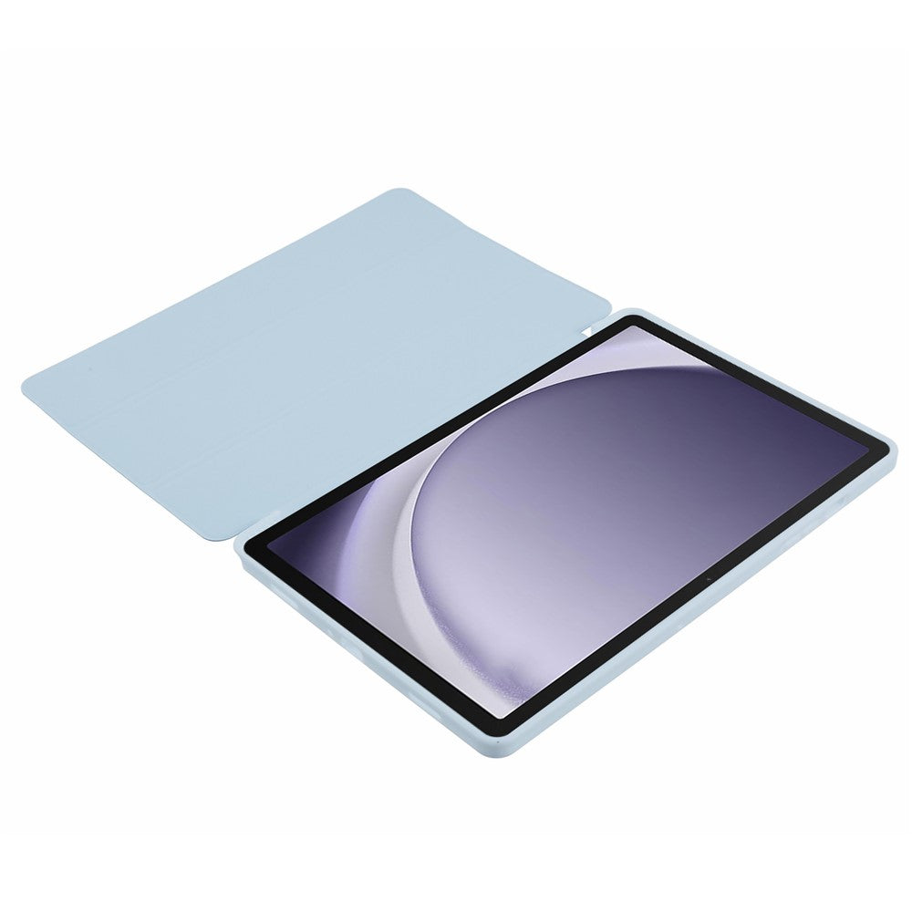 For Samsung Galaxy Tab A11+ Case Leather + Honeycomb TPU Tablet Cover Tri-Fold Stand