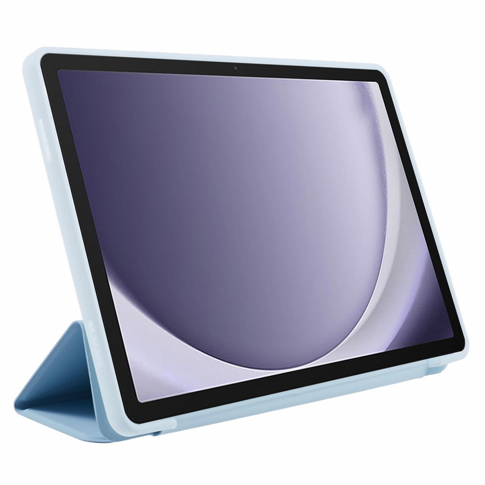 For Samsung Galaxy Tab A11+ Case Leather + Honeycomb TPU Tablet Cover Tri-Fold Stand