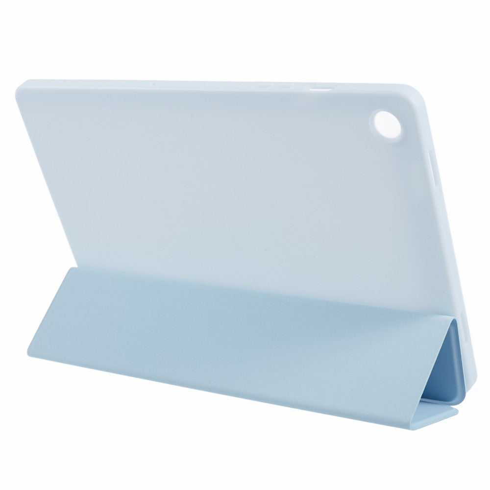 For Samsung Galaxy Tab A11+ Case Leather + Honeycomb TPU Tablet Cover Tri-Fold Stand