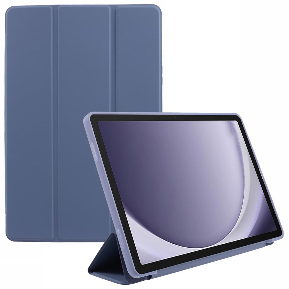 For Samsung Galaxy Tab A11+ Case Leather + Honeycomb TPU Tablet Cover Tri-Fold Stand