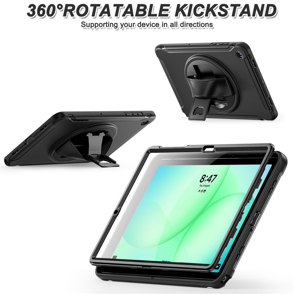 For Samsung Galaxy Tab A11+ Case Kickstand PC + TPU + Silicone Cover