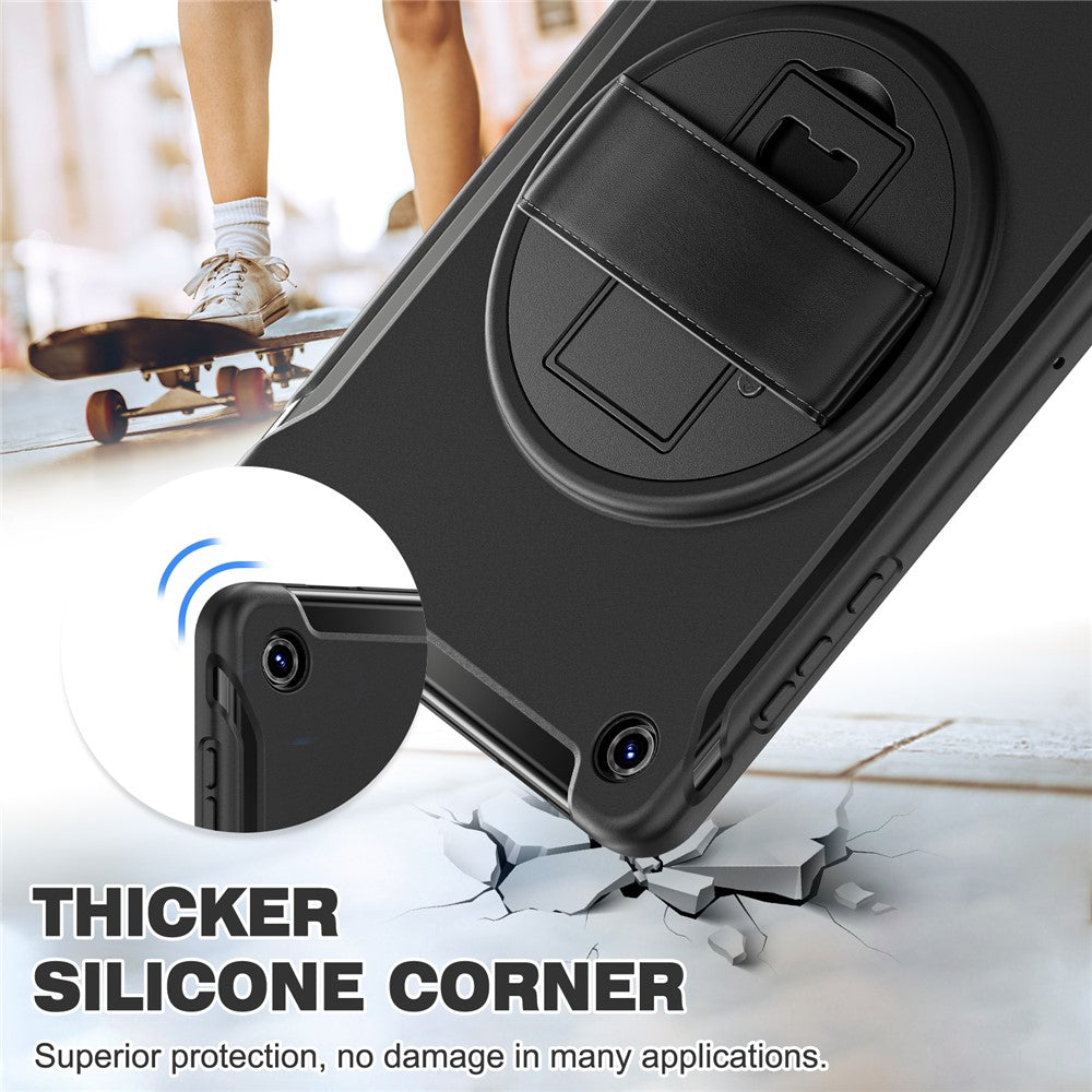 For Samsung Galaxy Tab A11+ Case Kickstand PC + TPU + Silicone Cover