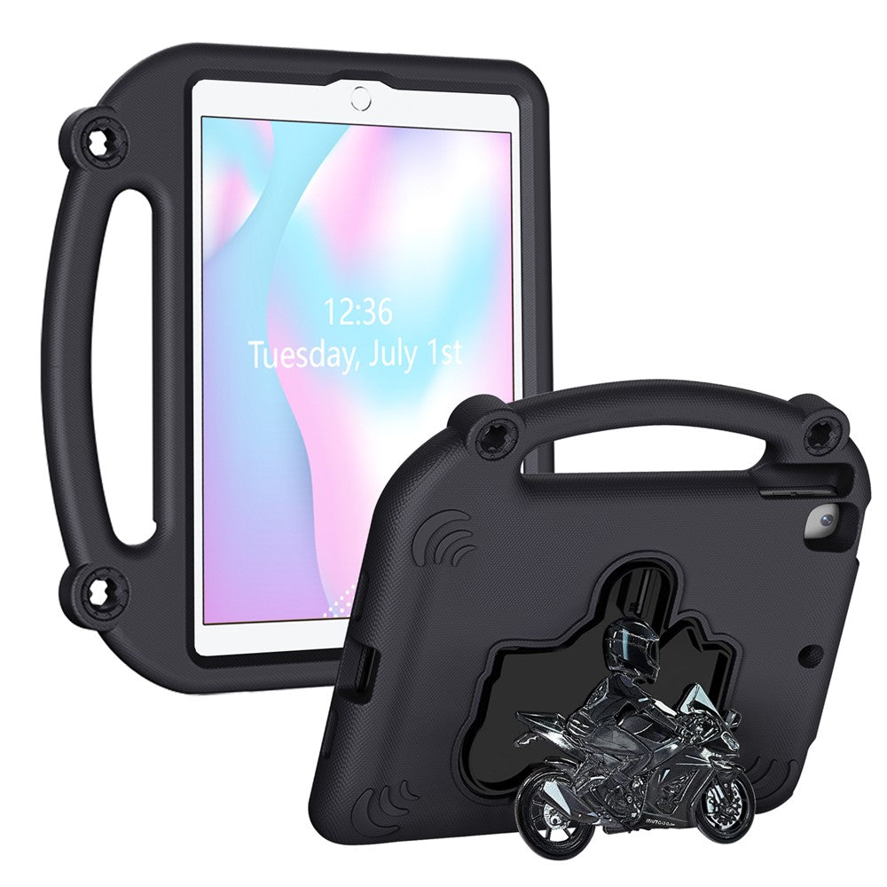 EVA Case For iPad 10.2 (2021)  /  (2020)  /  (2019)  /  Air 10.5 inch (2019) Motorcycle Kickstand Shockproof Tablet Cover with Handle