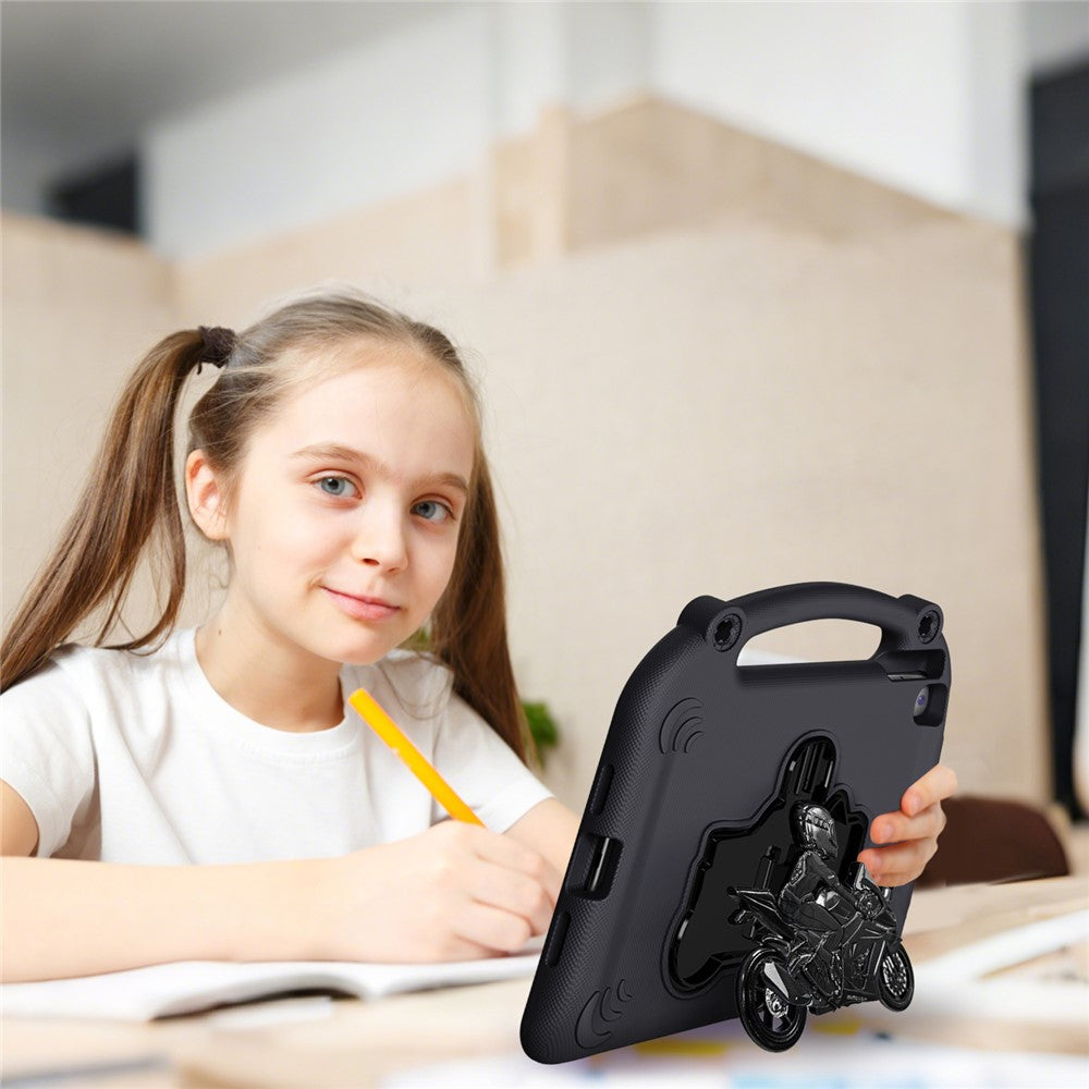 EVA Case For iPad 10.2 (2021)  /  (2020)  /  (2019)  /  Air 10.5 inch (2019) Motorcycle Kickstand Shockproof Tablet Cover with Handle