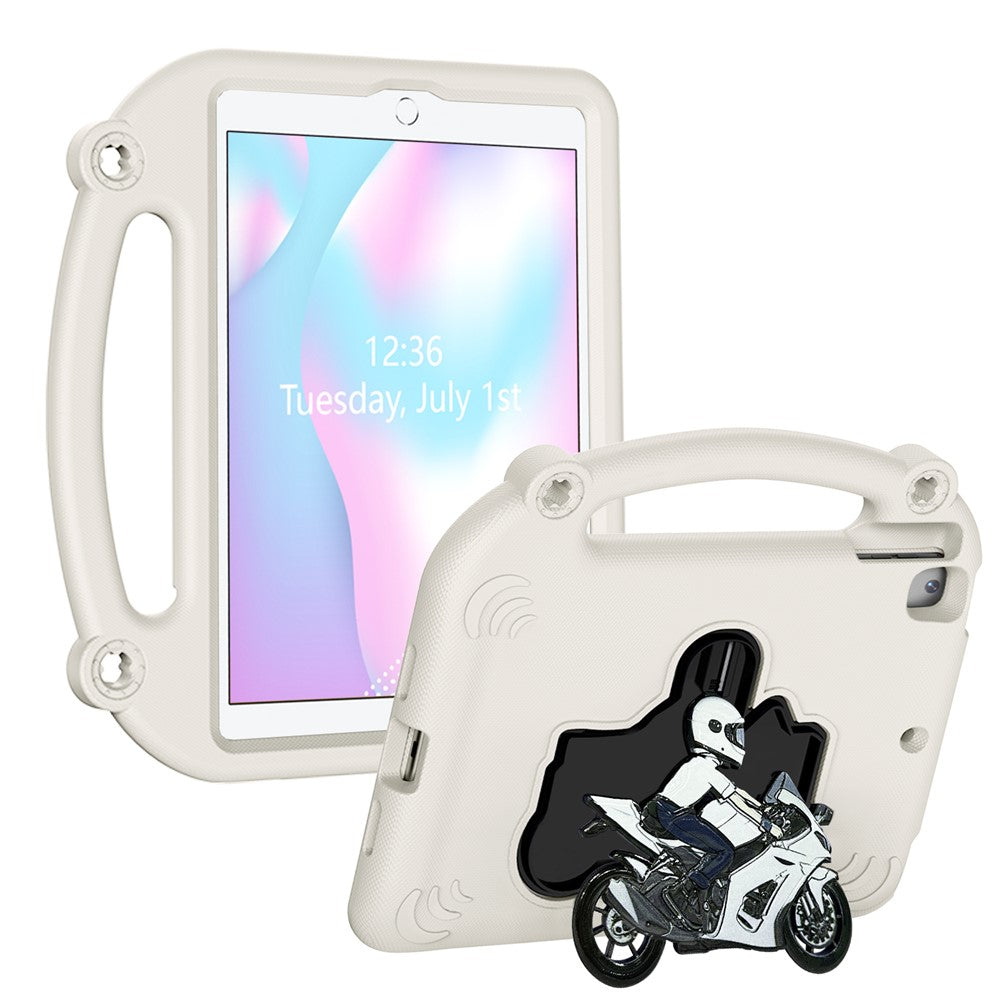EVA Case For iPad 10.2 (2021)  /  (2020)  /  (2019)  /  Air 10.5 inch (2019) Motorcycle Kickstand Shockproof Tablet Cover with Handle