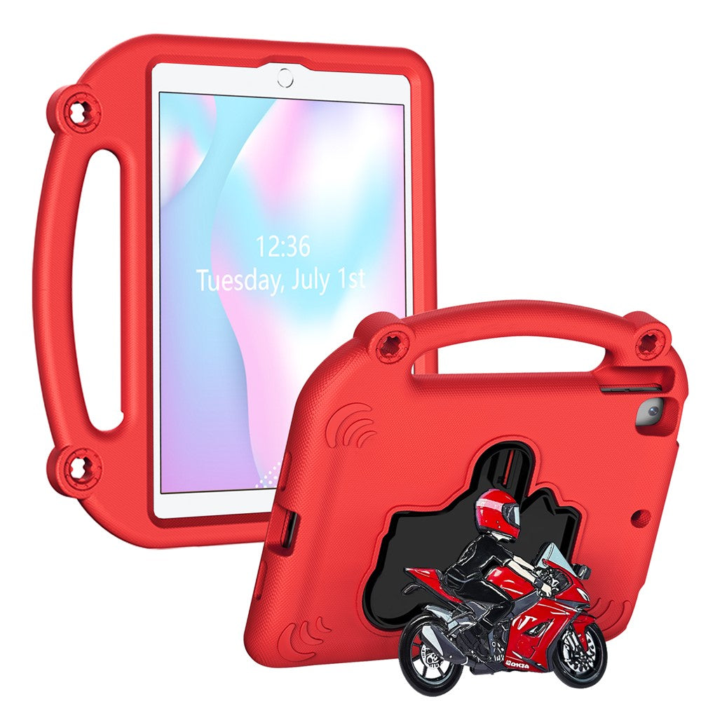 EVA Case For iPad 10.2 (2021)  /  (2020)  /  (2019)  /  Air 10.5 inch (2019) Motorcycle Kickstand Shockproof Tablet Cover with Handle
