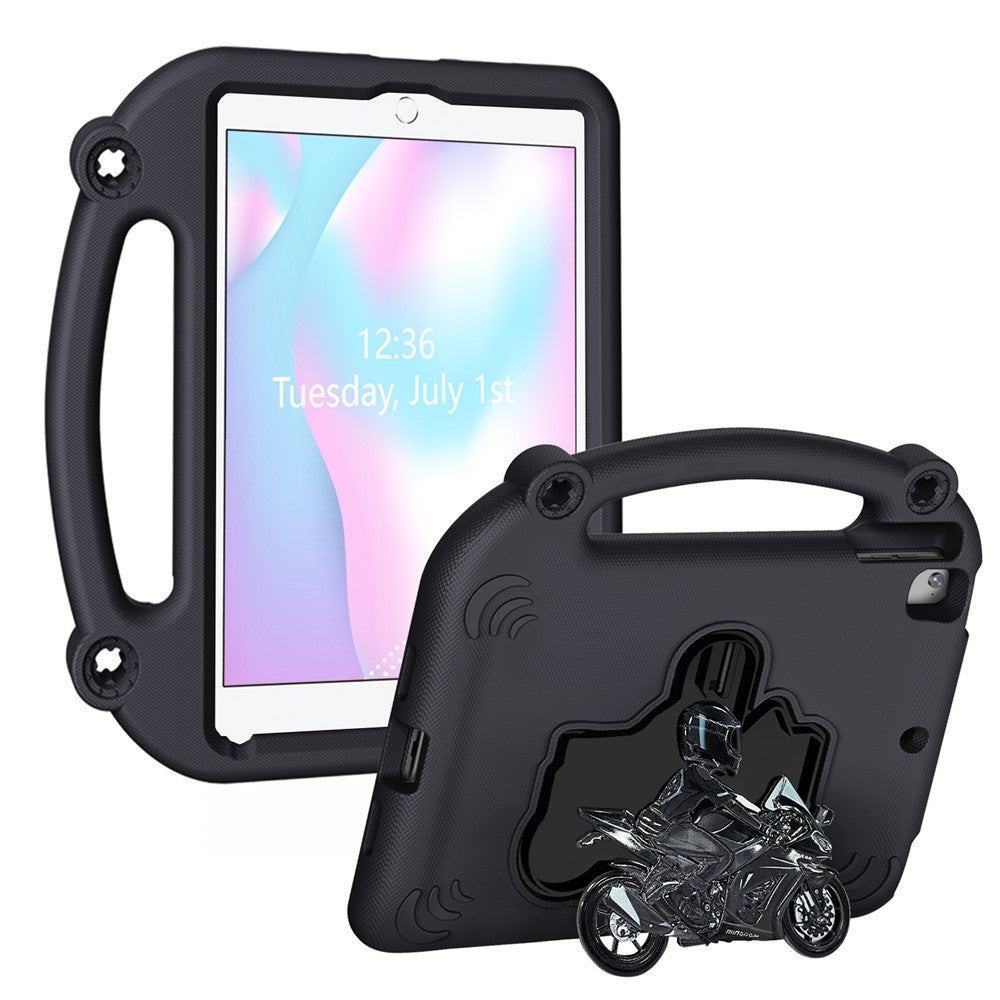 EVA Case For iPad 9.7-inch (2018)  /  (2017)  /  Air 2  /  Air (2013) Motorcycle Kickstand Shockproof Tablet Cover with Handle