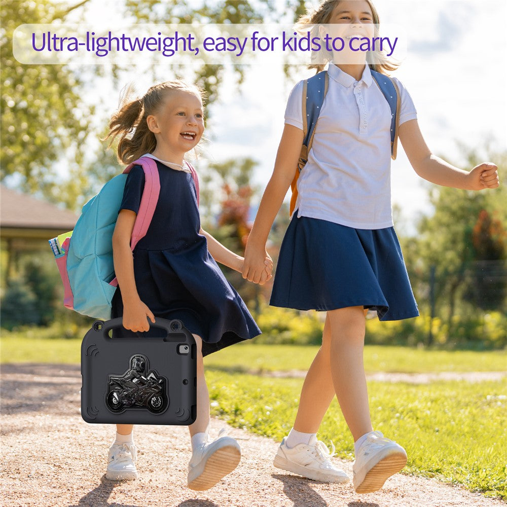 EVA Case For iPad 9.7-inch (2018)  /  (2017)  /  Air 2  /  Air (2013) Motorcycle Kickstand Shockproof Tablet Cover with Handle