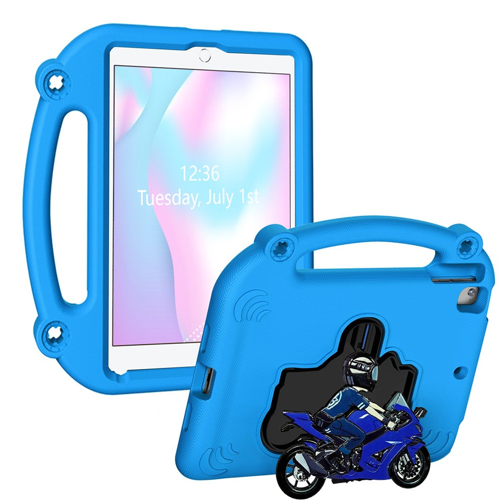 EVA Case For iPad 9.7-inch (2018)  /  (2017)  /  Air 2  /  Air (2013) Motorcycle Kickstand Shockproof Tablet Cover with Handle