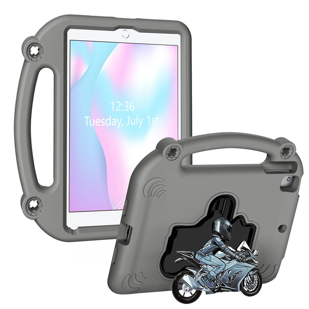 EVA Case For iPad 9.7-inch (2018)  /  (2017)  /  Air 2  /  Air (2013) Motorcycle Kickstand Shockproof Tablet Cover with Handle