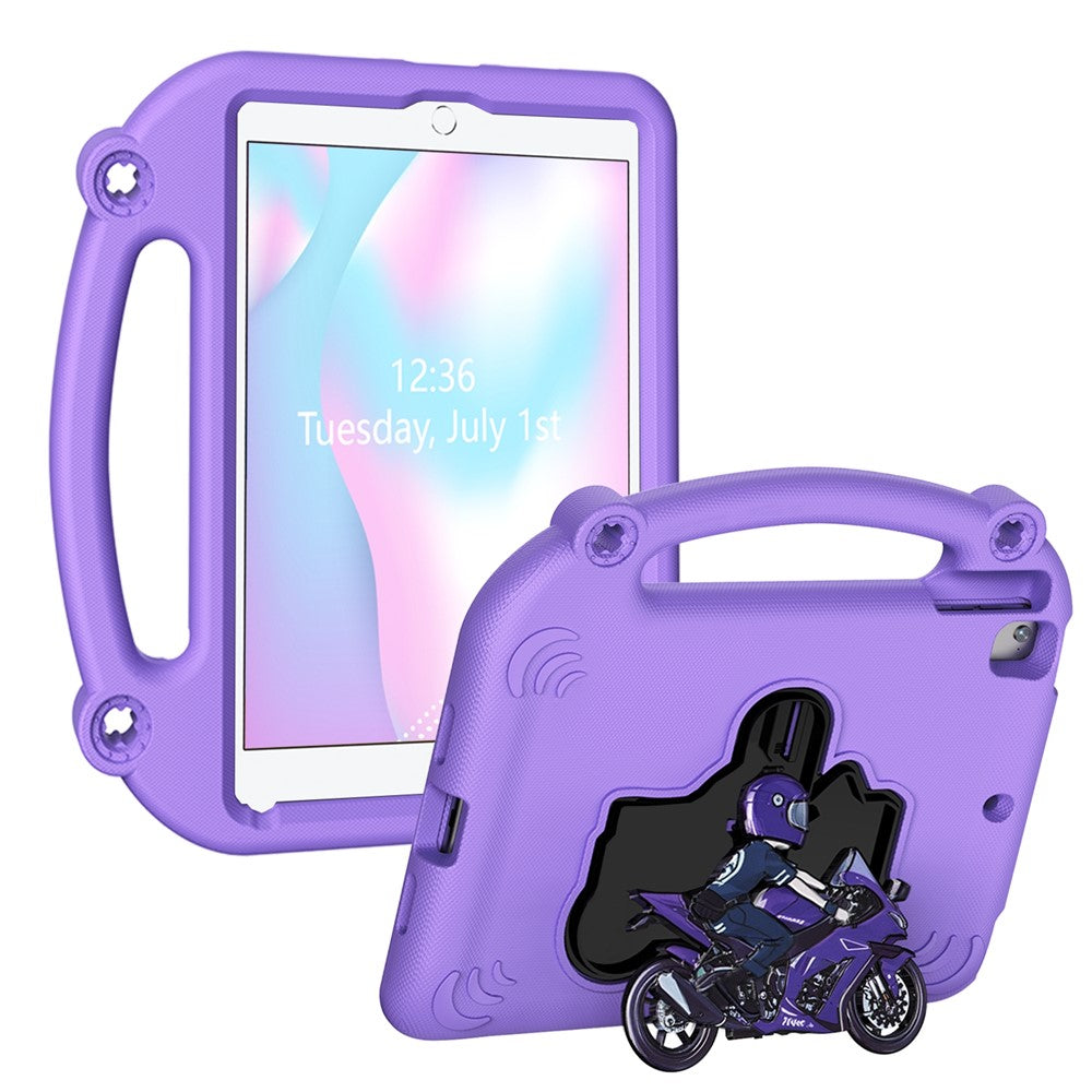 EVA Case For iPad 9.7-inch (2018)  /  (2017)  /  Air 2  /  Air (2013) Motorcycle Kickstand Shockproof Tablet Cover with Handle