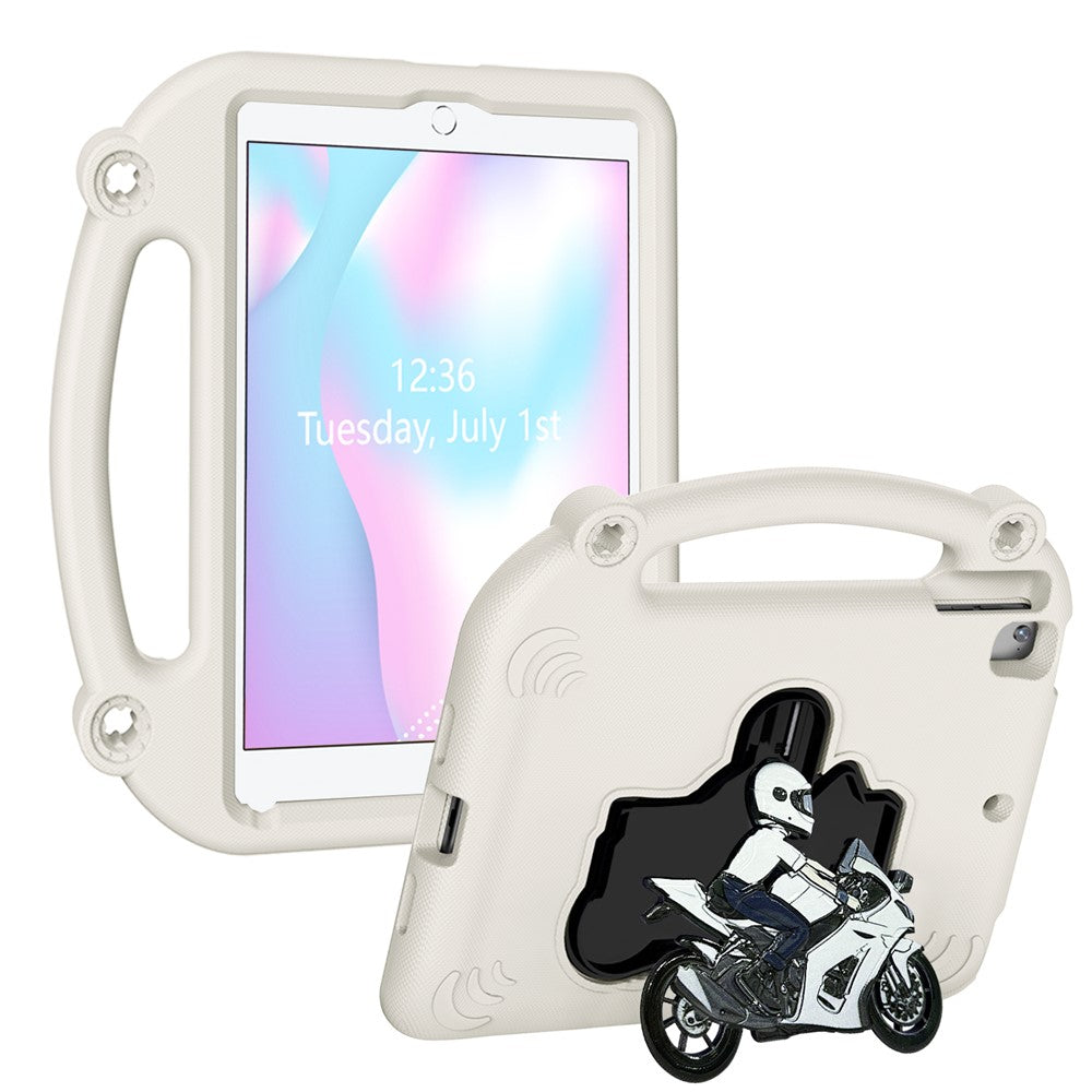EVA Case For iPad 9.7-inch (2018)  /  (2017)  /  Air 2  /  Air (2013) Motorcycle Kickstand Shockproof Tablet Cover with Handle