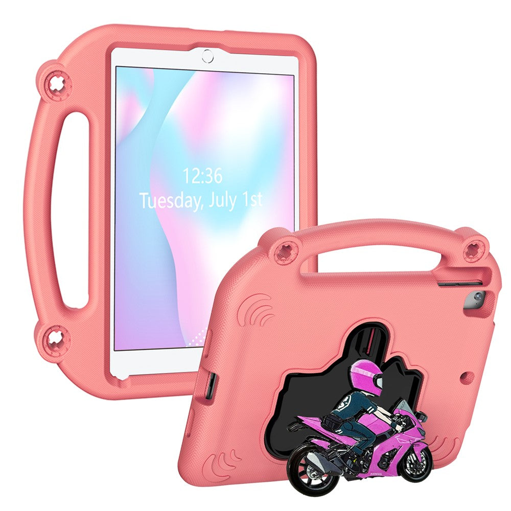 EVA Case For iPad 9.7-inch (2018)  /  (2017)  /  Air 2  /  Air (2013) Motorcycle Kickstand Shockproof Tablet Cover with Handle