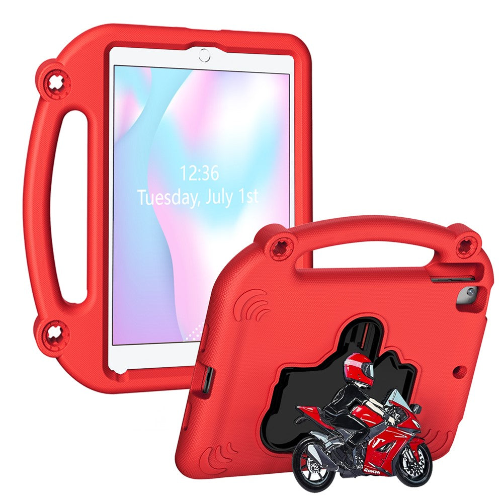 EVA Case For iPad 9.7-inch (2018)  /  (2017)  /  Air 2  /  Air (2013) Motorcycle Kickstand Shockproof Tablet Cover with Handle