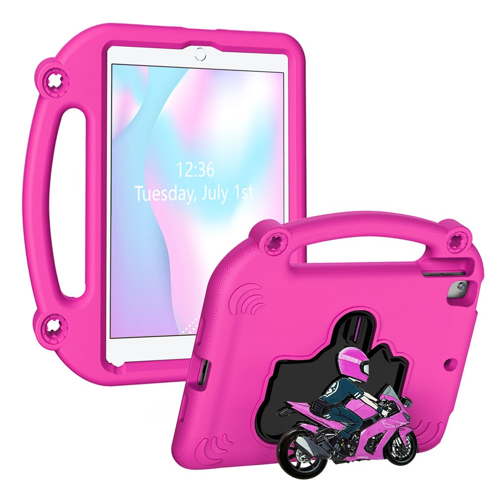 EVA Case For iPad 9.7-inch (2018)  /  (2017)  /  Air 2  /  Air (2013) Motorcycle Kickstand Shockproof Tablet Cover with Handle