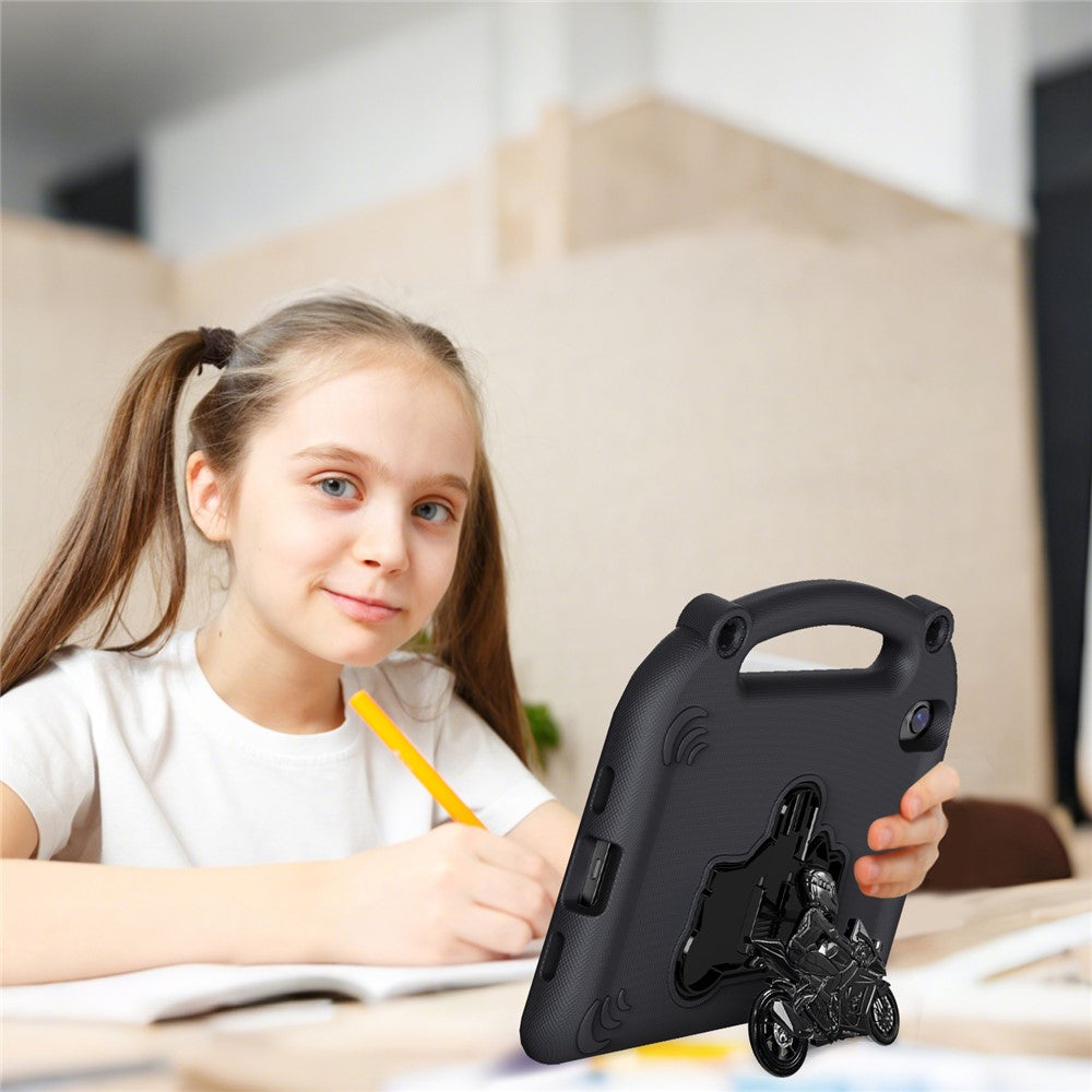 Étui EVA pour iPad mini (2024) / (2021) avec béquille de moto, protection antichoc et poignée