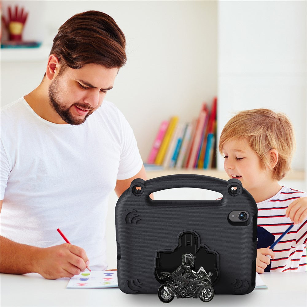 Étui EVA pour iPad mini (2024) / (2021) avec béquille de moto, protection antichoc et poignée