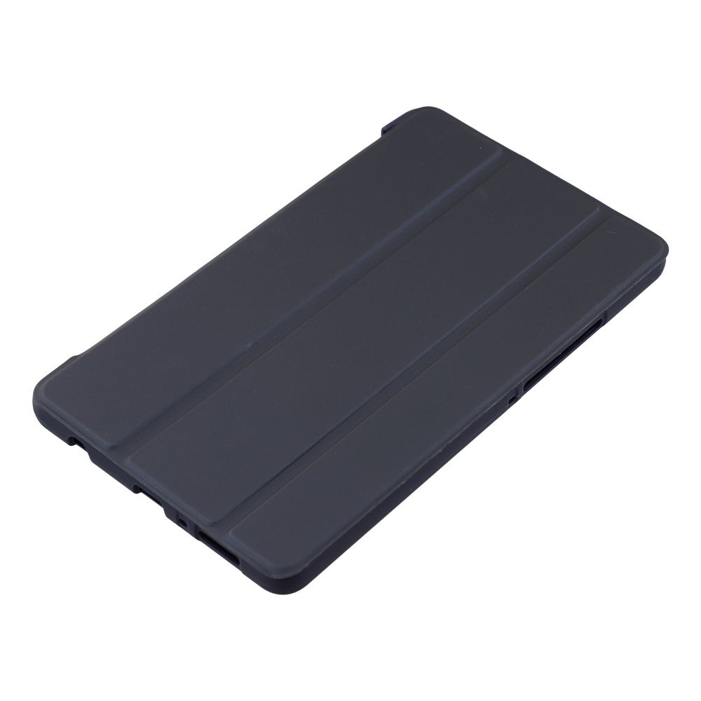 For Samsung Galaxy Tab A11 Case PU Leather + Silicone Tri-Fold Stand Tablet Cover