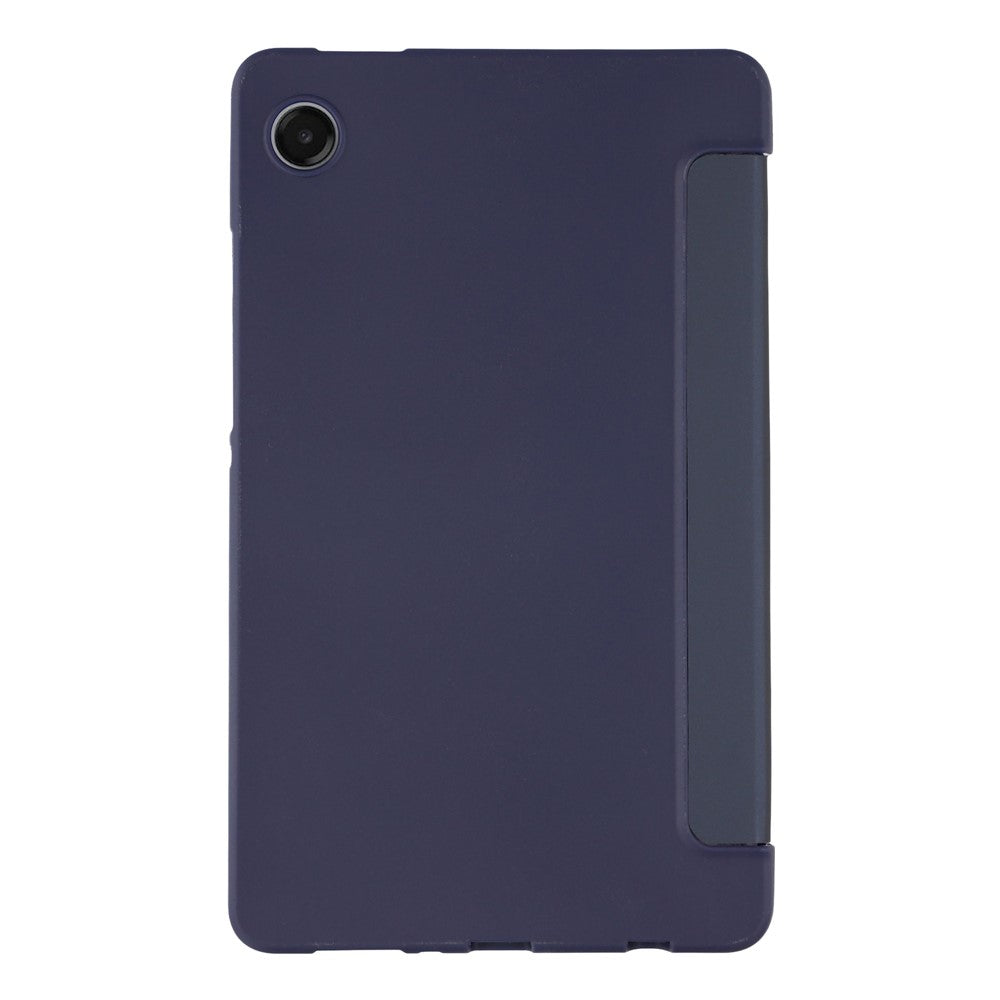 For Samsung Galaxy Tab A11+ Case PU Leather + Silicone Tri-Fold Stand Tablet Cover