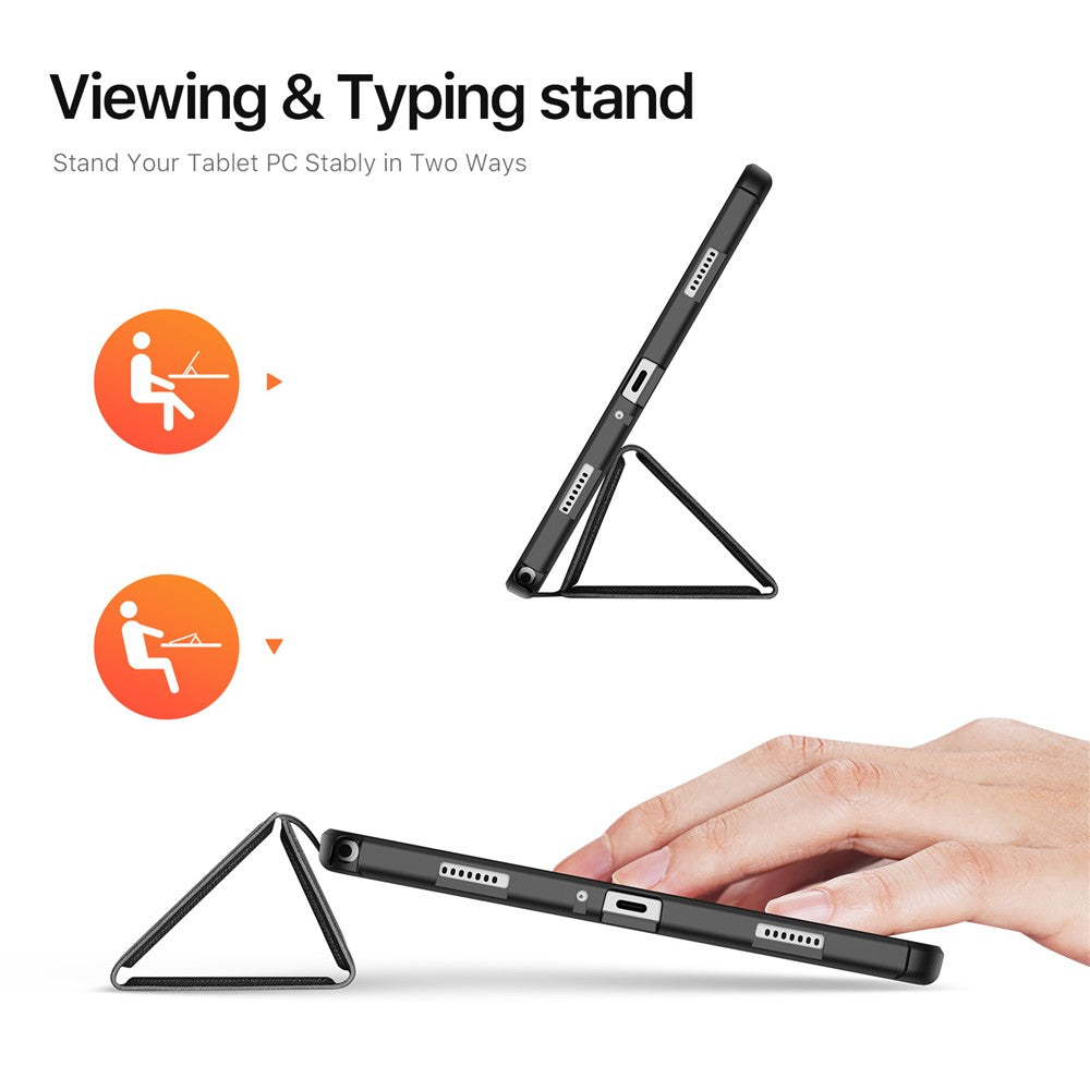 DUX DUCIS Domo Series for Samsung Galaxy Tab A9+ Case Tri-Fold Stand Leather Cover Auto Wake / Sleep