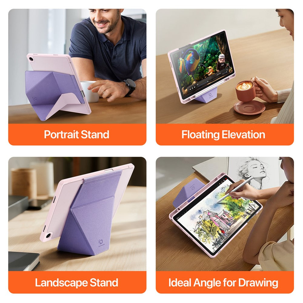 DUX DUCIS Vers Series For Samsung Galaxy Tab A9+ Tablet Case Multi-function Folding Stand Leather Cover