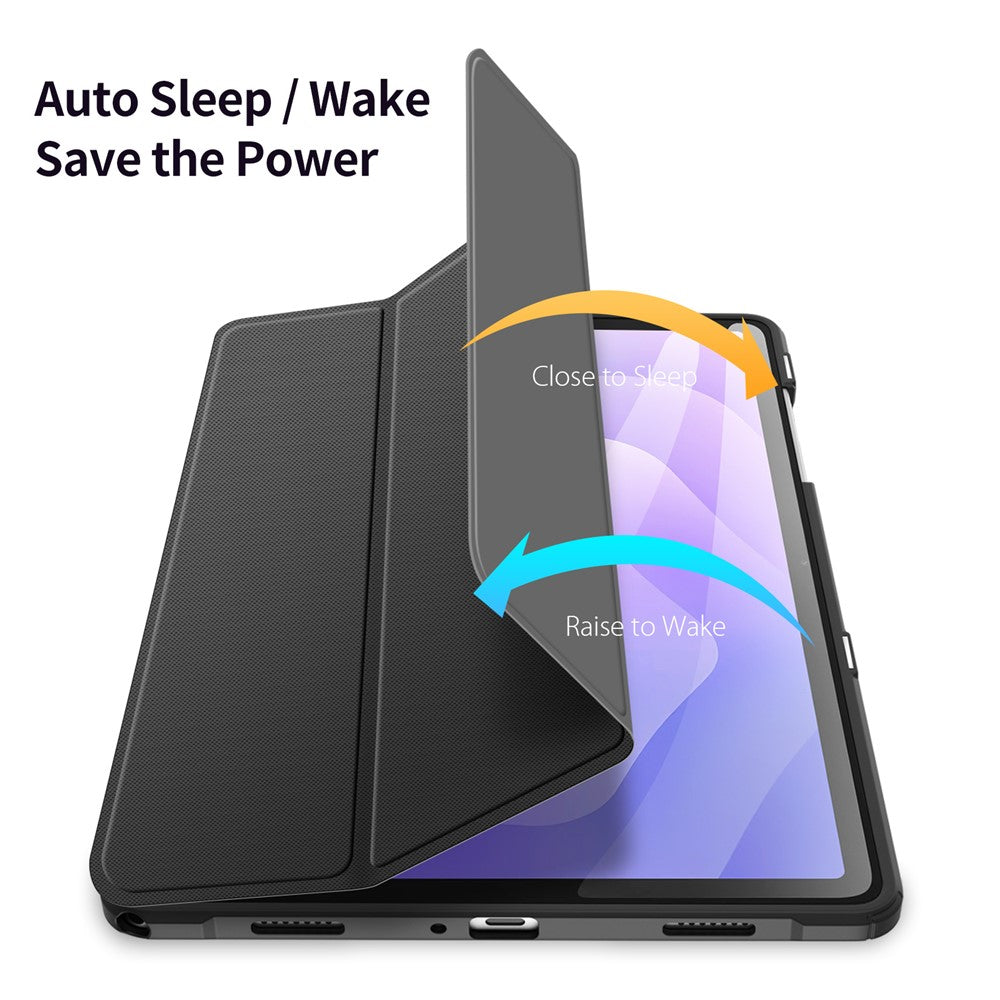 DUX DUCIS TOBY Series For Samsung Galaxy Tab A11+ Case PU Leather Tri-Fold Stand Tablet Cover
