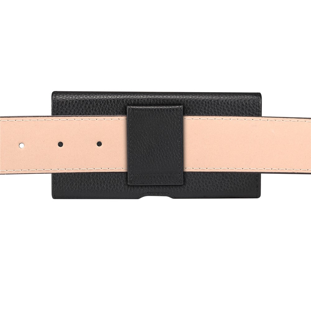 6.1 inch Phone Case Universal Genuine Cow Leather Belt Clip Holster Phone Bag