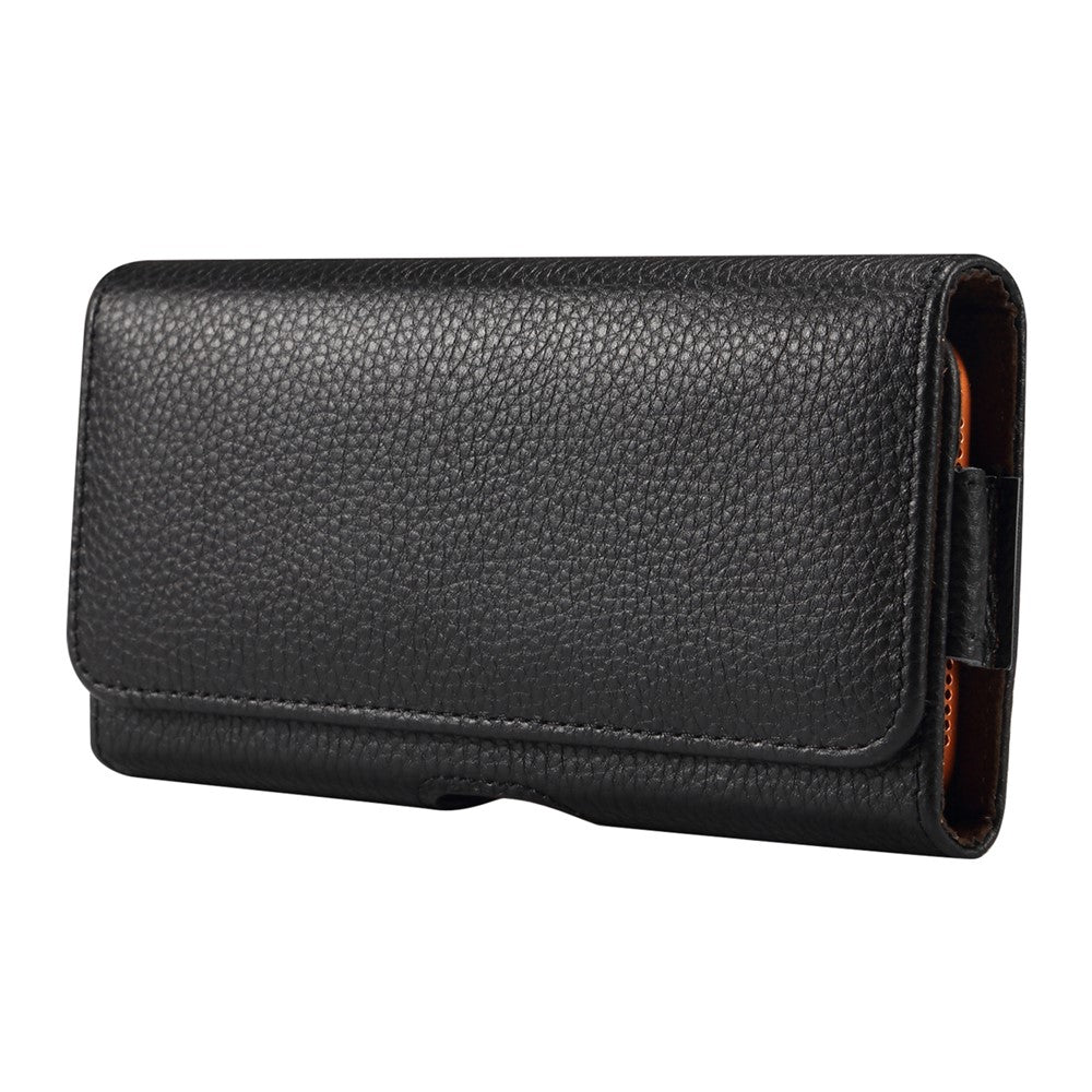 7.2 inch Phone Case Universal Genuine Cow Leather Belt Clip Holster Phone Bag