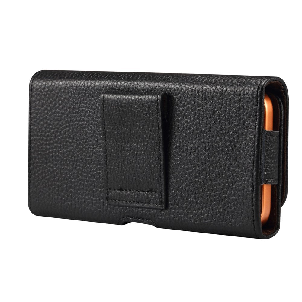 7.2 inch Phone Case Universal Genuine Cow Leather Belt Clip Holster Phone Bag