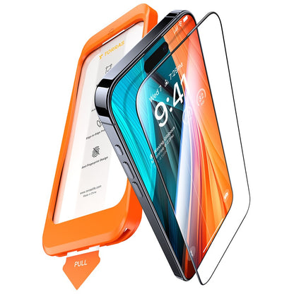 TORRAS Glassgo For iPhone 16 Pro Screen Protector Tempered Glass HD Film with Automatic Dust Removal Tool