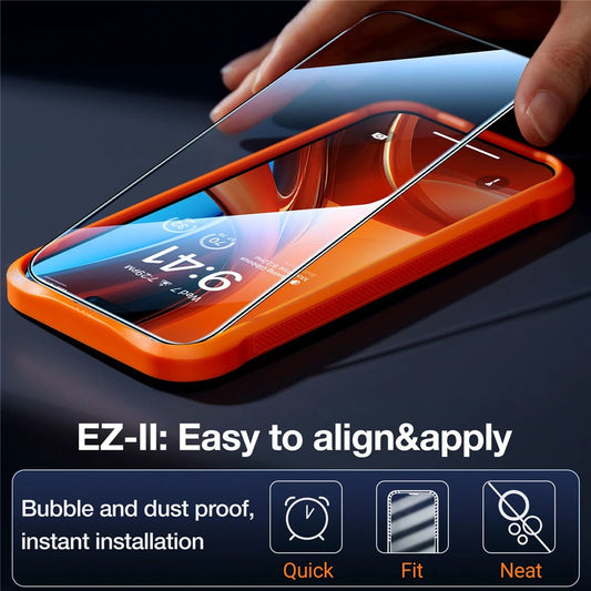 TORRAS Glassgo For iPhone 16 Pro Anti Spy Screen Protector Tempered Glass Private Film with Auto-Align Frame