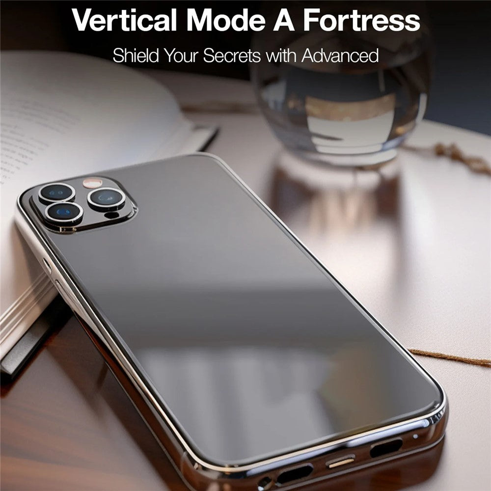 TORRAS Glassgo For iPhone 16 Pro Anti Spy Screen Protector Tempered Glass Private Film with Auto-Align Frame