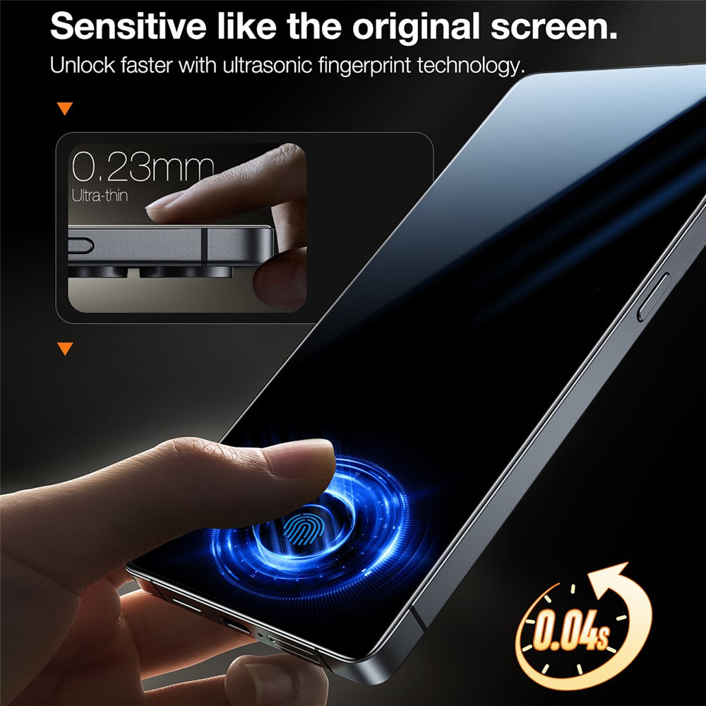 TORRAS Glassgo For Samsung Galaxy S25+ Screen Protector Tempered Glass HD Film with Automatic Dust Removal Tool