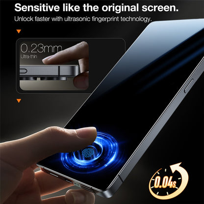 TORRAS Glassgo For Samsung Galaxy S25+ Screen Protector Tempered Glass HD Film with Automatic Dust Removal Tool