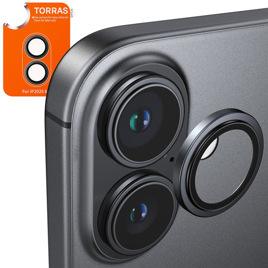 TORRAS 1 Set For iPhone 17 Camera Lens Protector Tempered Glass Clear Lens Film