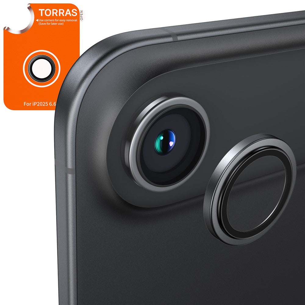 TORRAS 1 Set For iPhone Air Camera Lens Protector Tempered Glass Clear Lens Film