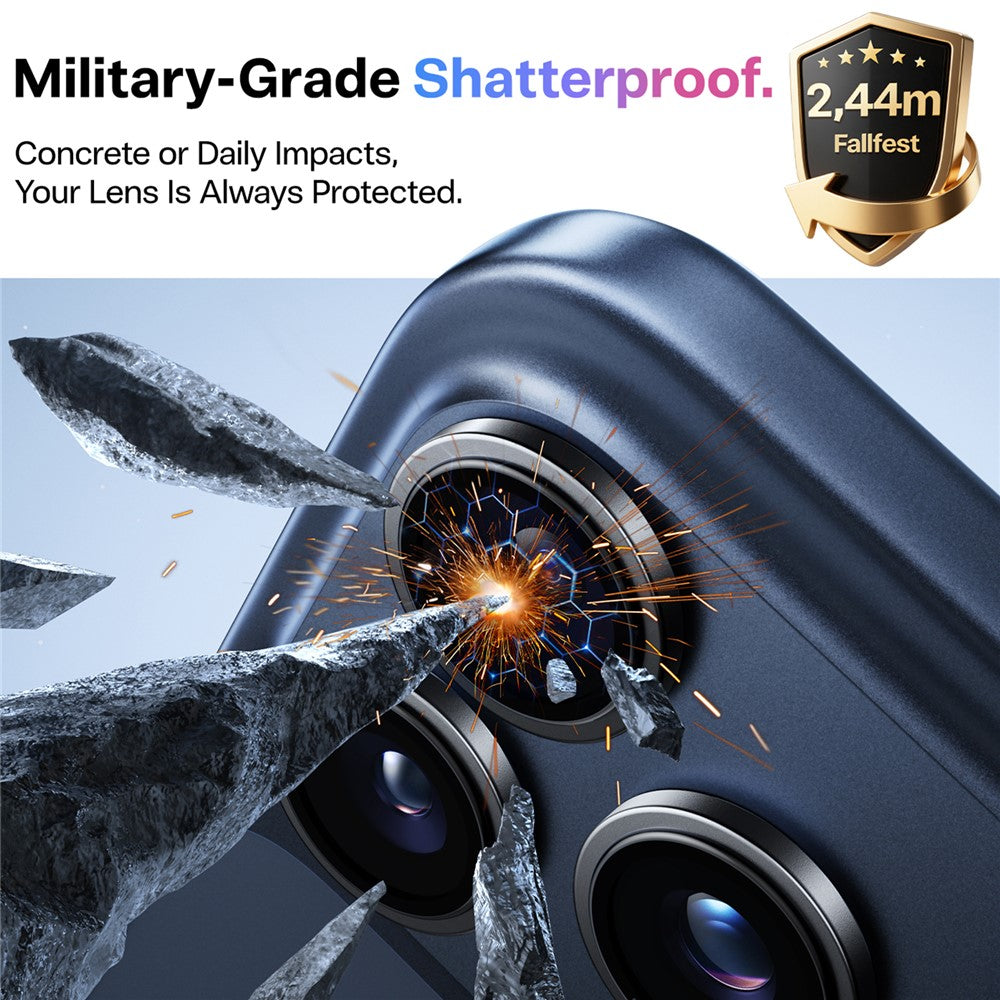 TORRAS 1 Set For iPhone 17 Pro Camera Lens Protector Tempered Glass Clear Lens Film