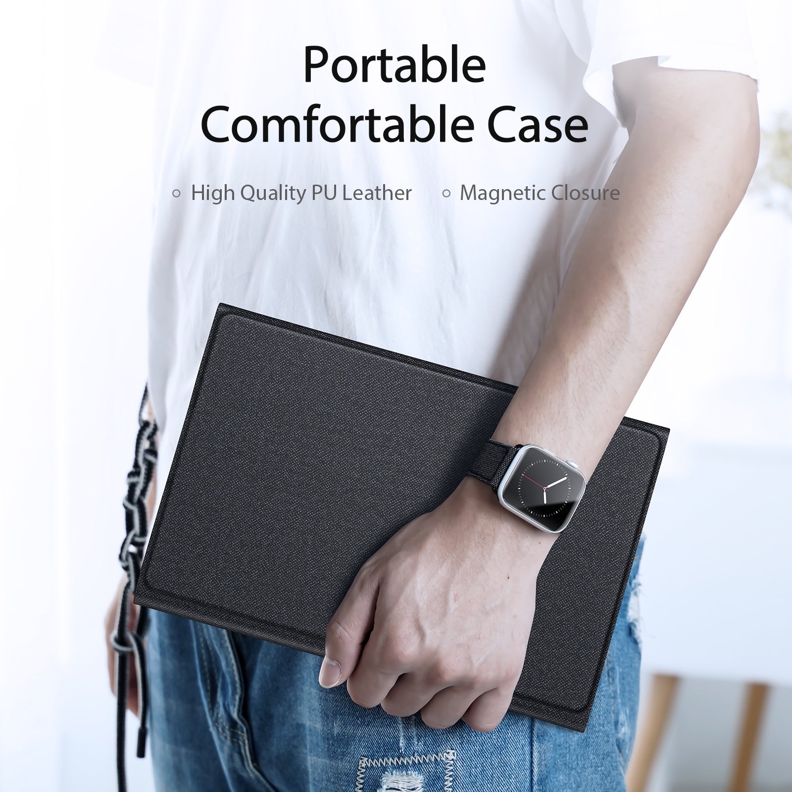 For Samsung Galaxy Tab A9 / Galaxy Tab A11 Bluetooth-compatible Keyboard DUX DUCIS TK Series Leather Cover Stand with Touchpad